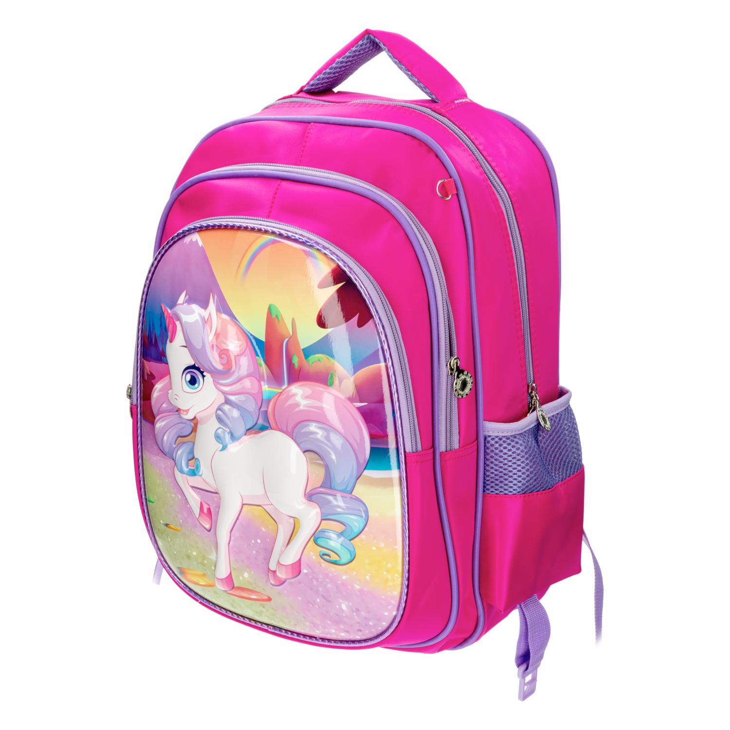 Set Escolar Mochila Lonchera Y Cartuchera Unicornio KOOME 55x15x27 Cm - Imagen 3