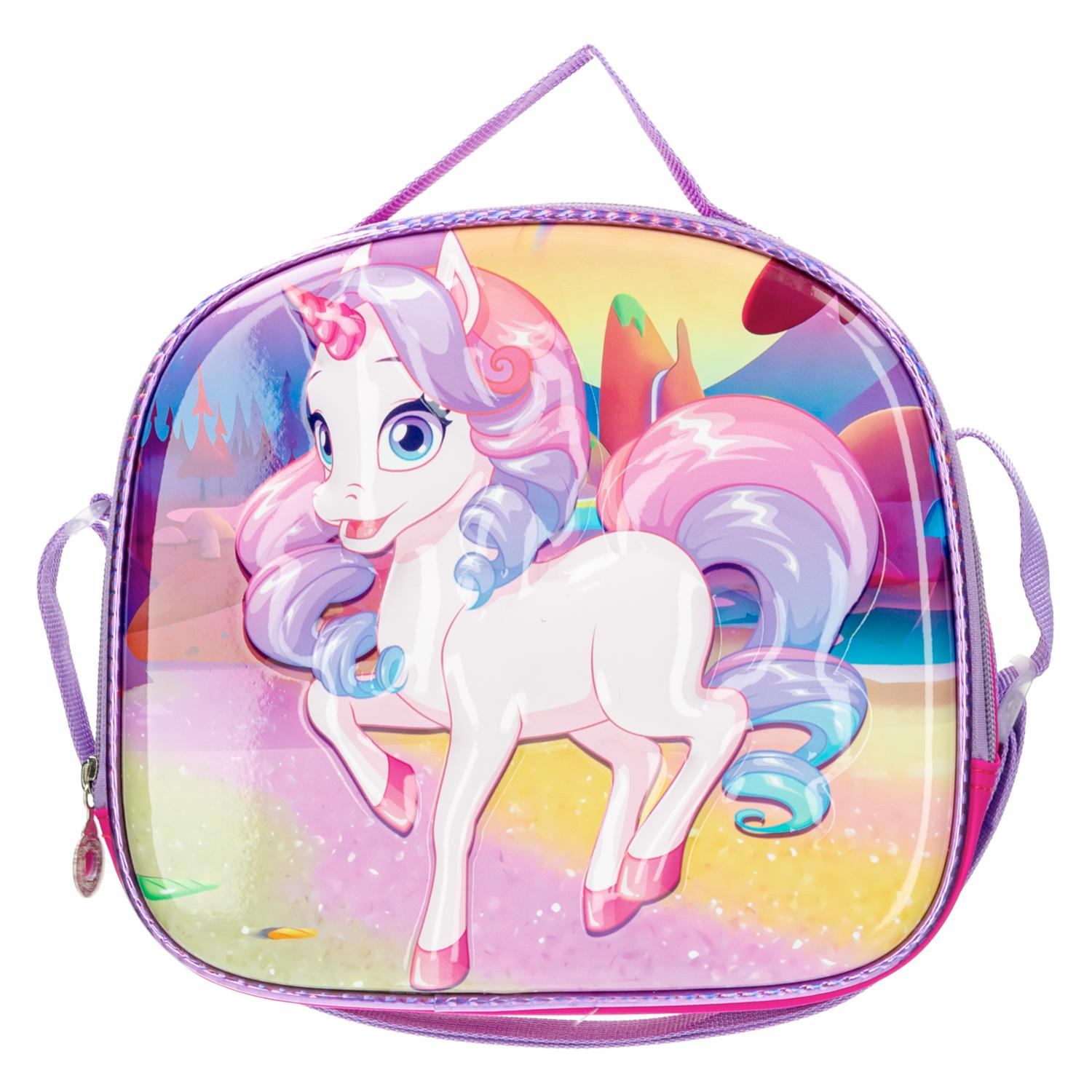 Set Escolar Mochila Lonchera Y Cartuchera Unicornio KOOME 55x15x27 Cm - Imagen 4