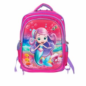 Set Escolar Mochila Lonchera Y Cartuchera Sirenita KOOME 55x15x27 Cm