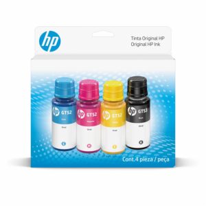 Tinta Para Impresora Gt53/Gt52 Cyan Magenta Amarillo Y Negro HP 4 Uds X 70 Ml