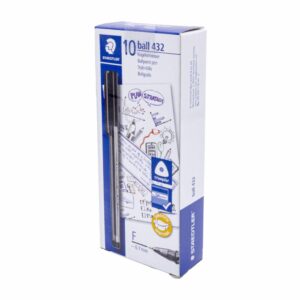 Bolígrafo Ball Negro Fino Triangular STAEDTLER X10 Uds