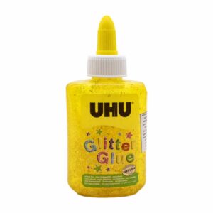Goma Glitter Amarillo UHU 88Ml.