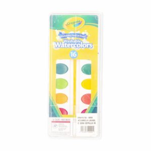 Acuarela Lavable Con Cepillo Mango Plástico CRAYOLA X 16
