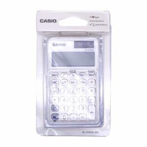 Calculadora Portátil De 10 Dígitos Color Blanco CASIO 118708 4Mm
