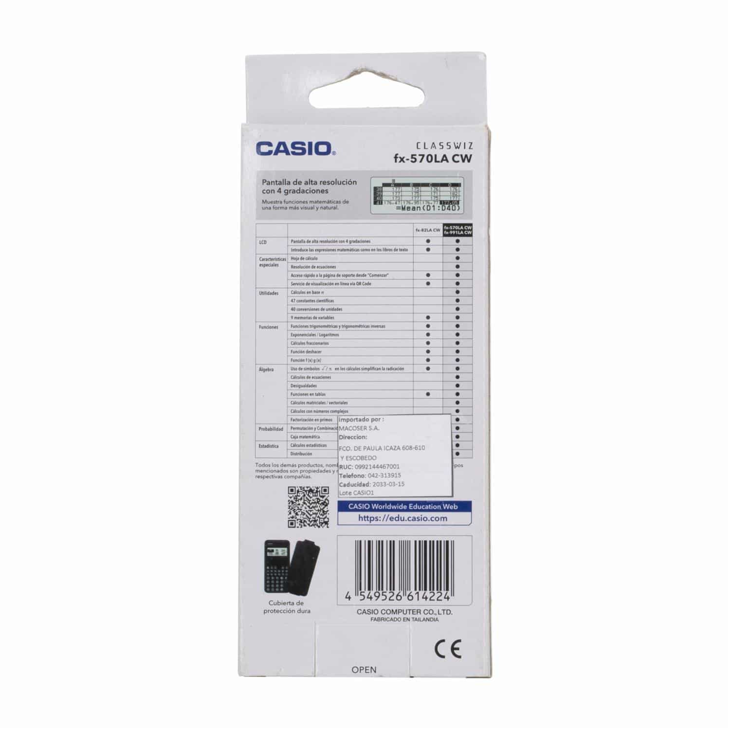 Calculadora Científica CASIO 1627713 8Mm - Imagen 2