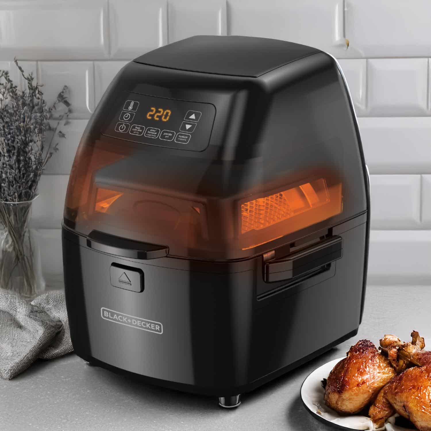 Air Fryer 1230 Watts Digital HFD2000B BLACK & DECKER 5 Litros - Imagen 4