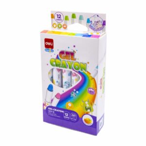 Crayones De Gel Acuarelables Retractables Con Pincel DELI X12 Uds