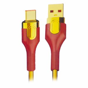 Cable De Carga y Datos De Tela Tipo C Dorado LDNIO 2 M