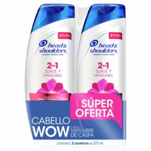 Shampoo + Acondicionador Suave Manejable 2 En 1 PANTENE 2 X 525 Ml