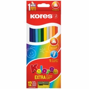 Lápiz De Color Triangular KORES X12 Uds