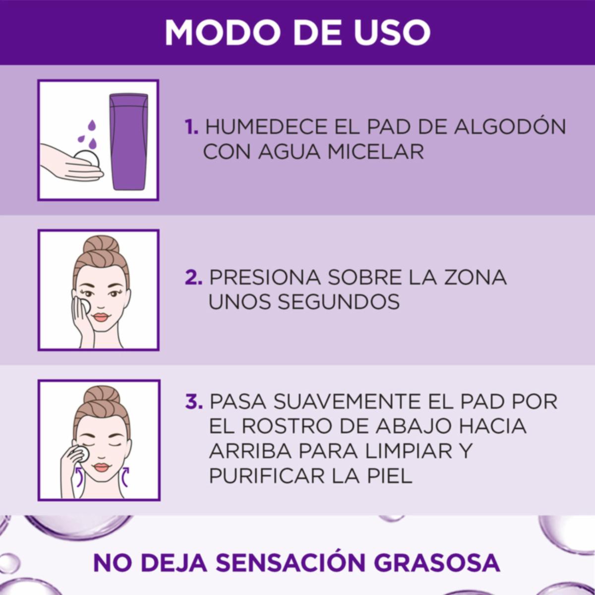 Agua Micelar Hidratante Con Ácido Hialurónico Revitalift L’ORÉAL 200 Ml - Imagen 6