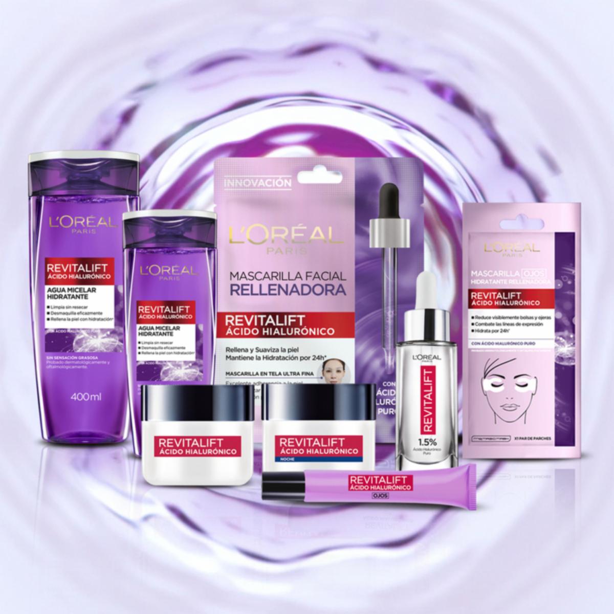 Agua Micelar Hidratante Con Ácido Hialurónico Revitalift L’ORÉAL 200 Ml - Imagen 9