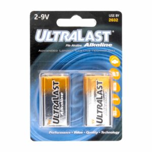 Batería Alcalina 9V ULTRALAST X 2 Uds