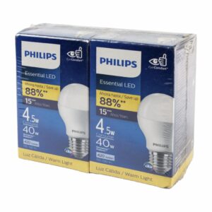 Pack De X2 De Foco Led Luz Cálida De 45W PHILIPS Unidad