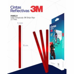 Cinta De Seguridad Reflectiva Rojo 3M 12
