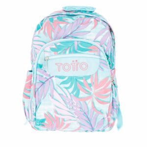 Mochila Pc Acuarela Hojas TOTTO Grande