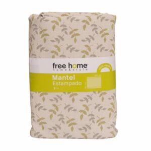 Mantel Estampado Floral Jessi Kaki FREE HOME 8 Puestos