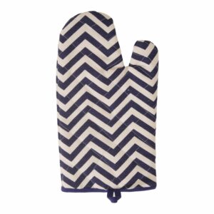 Guante De Cocina Estampado Geométrico Cris Azul FREE HOME 33 X 18 Cm