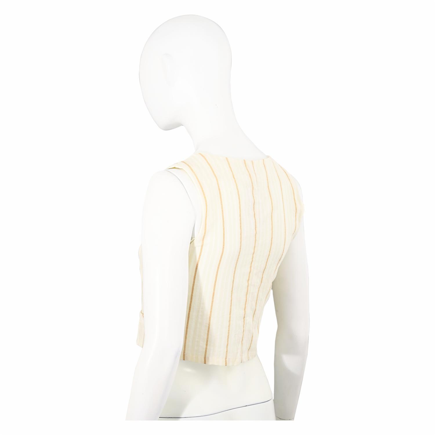 Chaleco A Rayas Abierto SERAFINA - Imagen 2