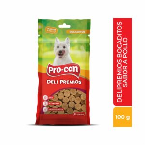 Snacks Para Mascotas Bocaditos Sabor A Pollo DELI PREMIOS 100 G