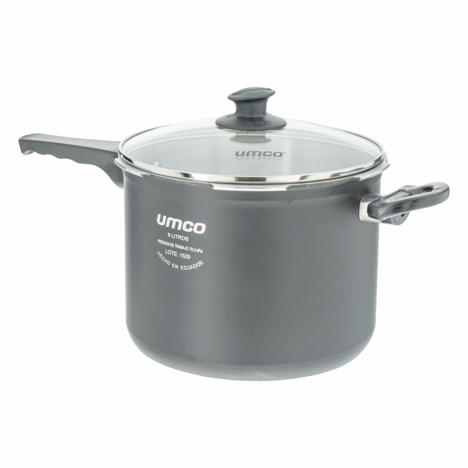 Olla De Presión Negra UMCO 6 Litros - Imagen 2