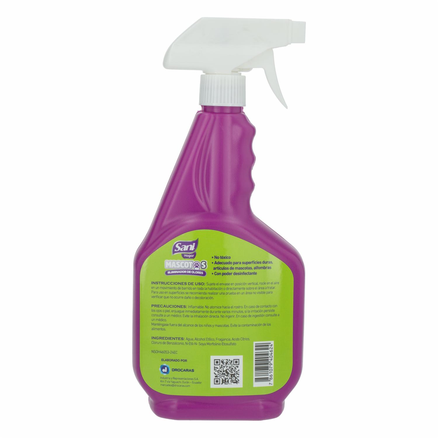 Eliminador De Olores Para Mascotas SANI 500 Ml - Imagen 3