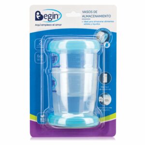 Vasos De Almacenamiento Para Alimento De Bebé BEGIN 6 Oz