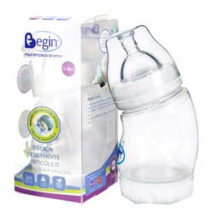 Biberón Para Bebés Curvo Anti-Cólico BEGIN 5 Oz