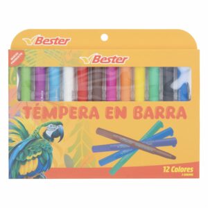 Temperas En Barra BESTER 12 Piezas