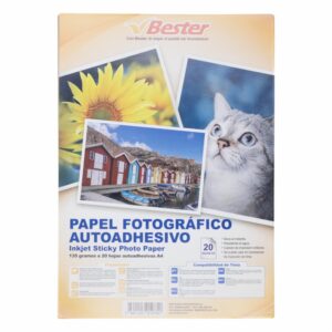 Papel Fotográfico Autoadhesivo 135 Gr BESTER A4