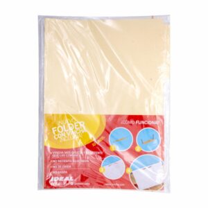 Folder Manila Color Crema Con Vincha IDEAL 150G