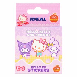 Rollo Stickers Hello Kitty Y Friends IDEAL 200 Piezas