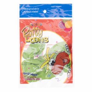 Globo N 9 Verde Lima PARTY LOONS Unidad