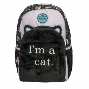 Mochila Escolar Diseño Gato Negro MOZIONI 1 Pieza