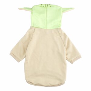 Hoodie Para Mascota Diseño Star Wars Baby Yoda Color Café DISNEY Talla Mediano