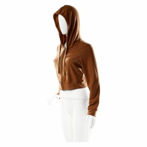 Chompa Cropped Abierta Con Capucha MGX BASIC