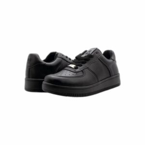 Zapato Escolar Negro Deportivo Diseño Bronx Con Cordón VENUS