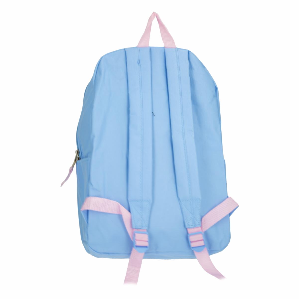 Mochila Escolar Diseño Hello Kitty Celeste MOZIONI 40X28X12 Cm
