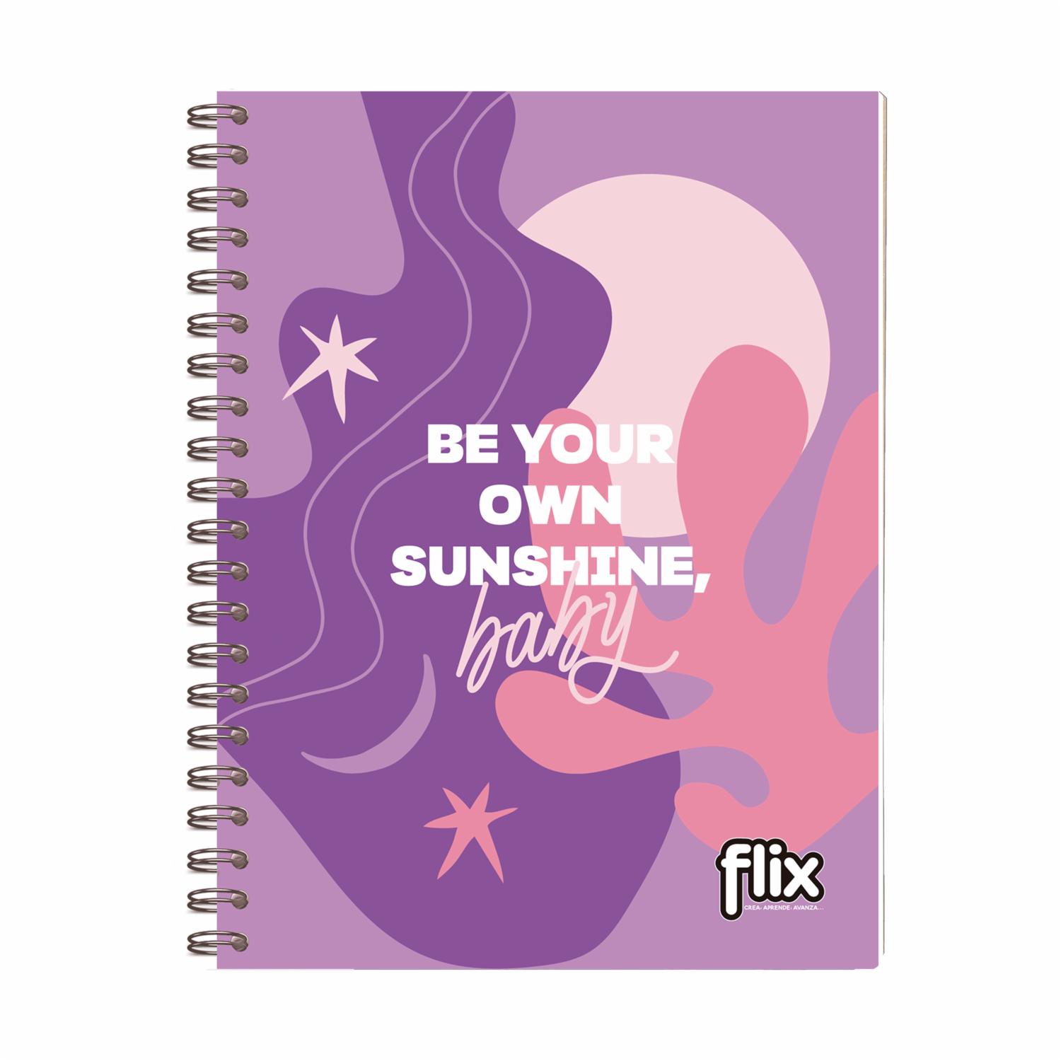 Cuaderno Universitario De Cuadros Argollado FLIX 100 Hojas - Imagen 4