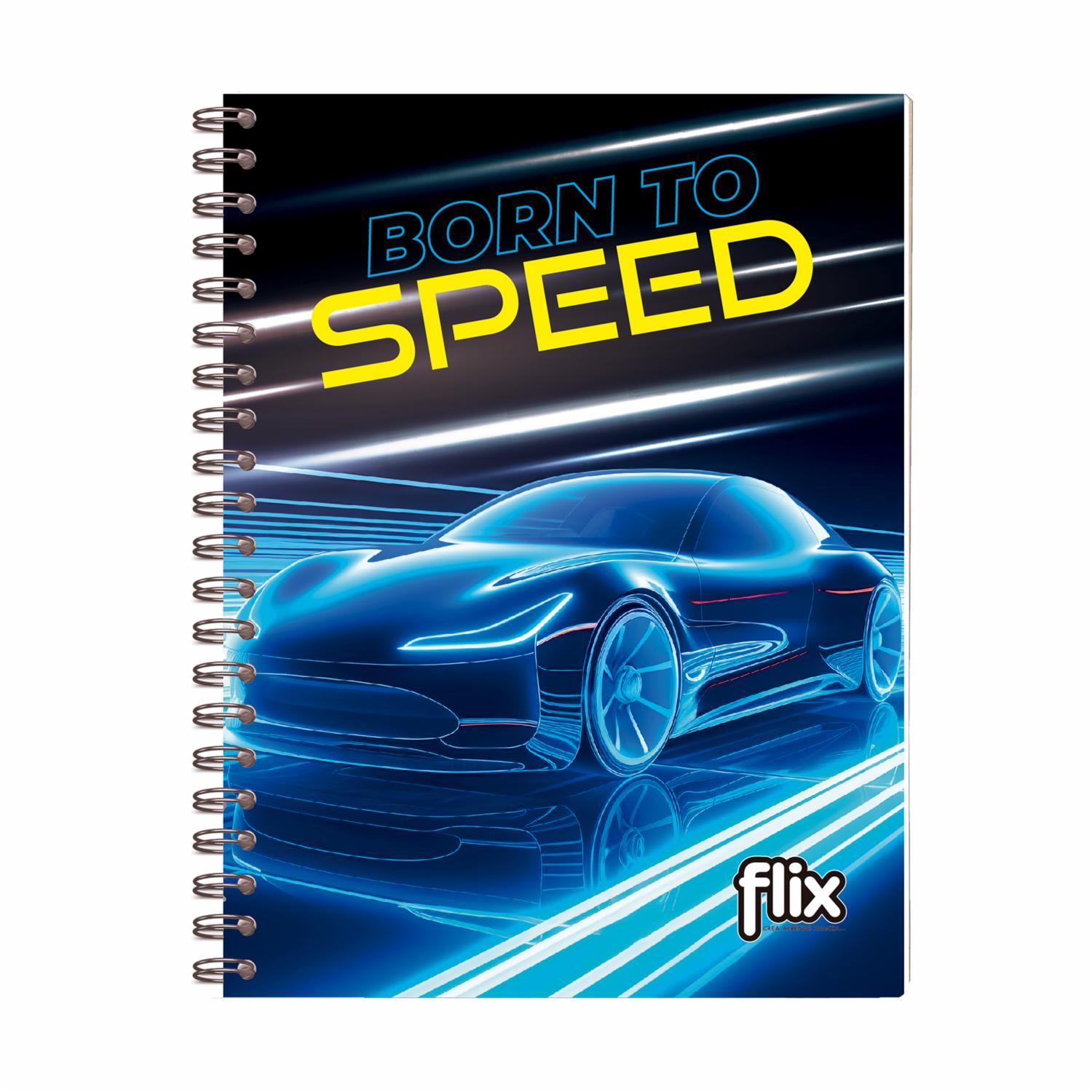 Cuaderno Universitario De Cuadros Argollado FLIX 100 Hojas - Imagen 5