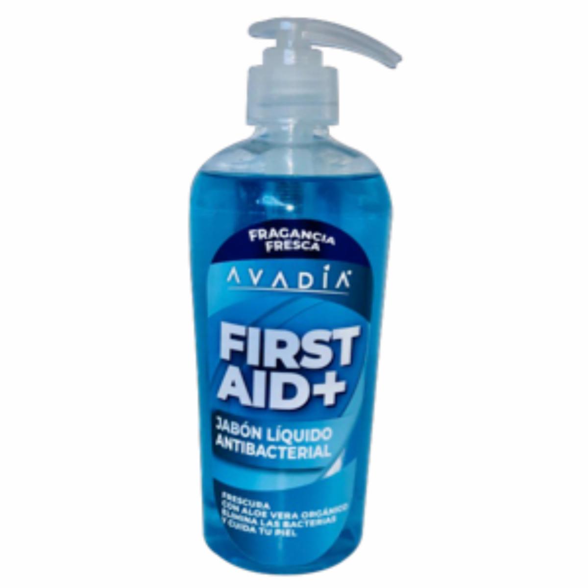 Jabón Líquido First Aid Antibacterial Fresco AVADÍA 450 Ml