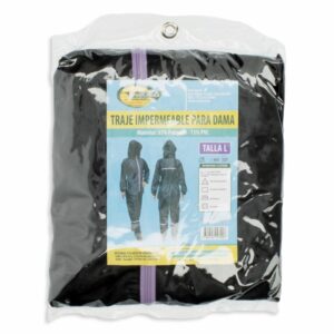 Traje Impermeable Negro Para Dama PROTECZIONA Talla Grande