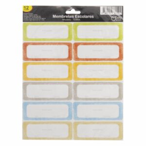Membrete Escolar Modelo Terra OIMI X 12 Uds