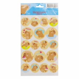 Stickers Diseño Capibara OIMI X 18 Uds