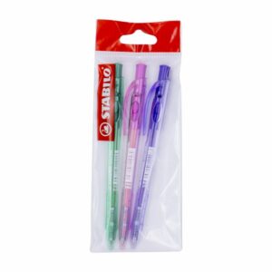 Bolígrafo Liner Verde Violeta Y Rosado STABILO 1x3 Uds