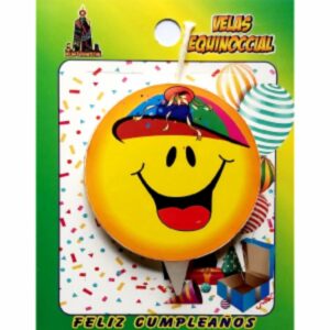 Vela De Cumpleaños VELAS EQUINOCCIAL Carita Feliz