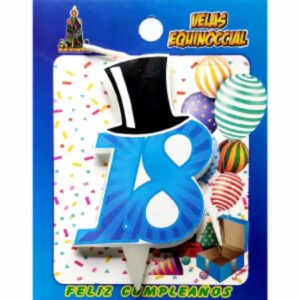 Vela De Cumpleaños VELAS EQUINOCCIAL 18 Años Relieve