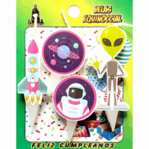 Velas Figuras Marcianos VELAS EQUINOCCIAL 4 Unidades