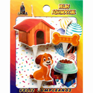 Velas Figuras Perrito VELAS EQUINOCCIAL 4 Unidades