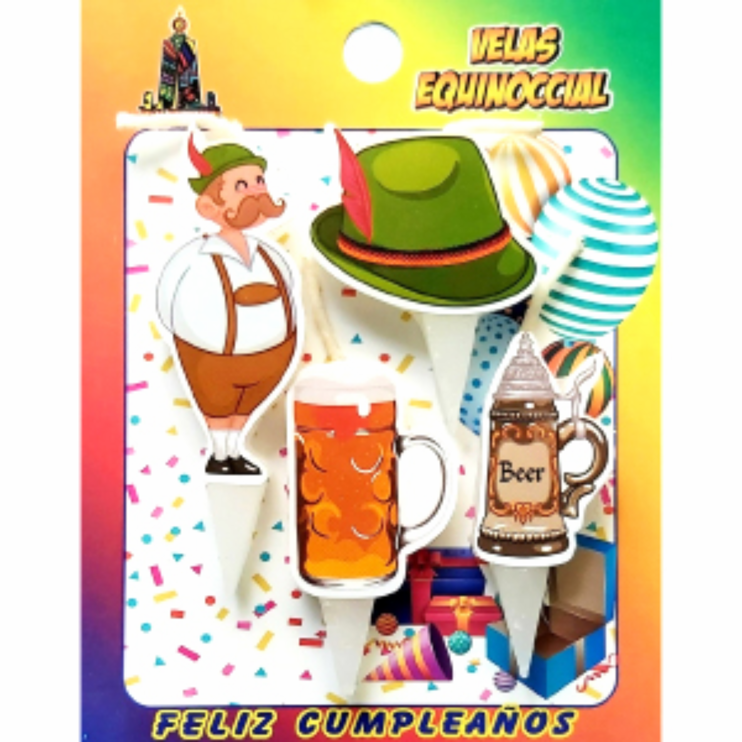 Velas Figuras Octeberfest VELAS EQUINOCCIAL 4 Unidades - Imagen 2